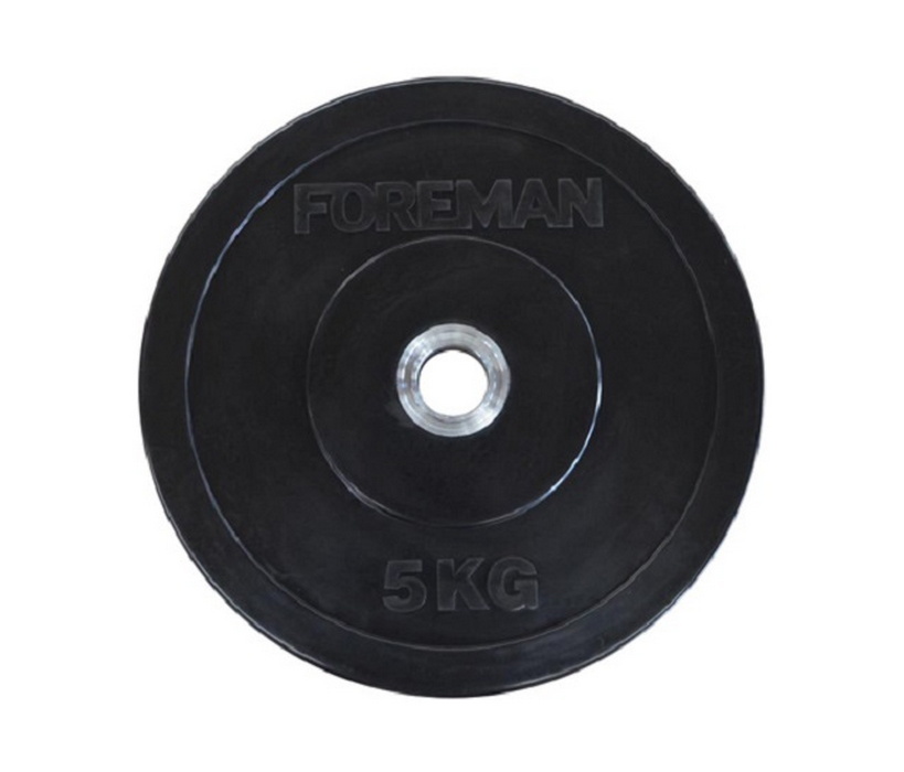 Диск бампированный обрезиненный Foreman D50 мм 2,5 кг FM/BM-2,5 черный 819_700