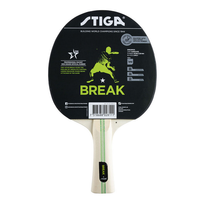 фото Ракетка для настольного тенниса stiga break wrb, 1211-5918-01