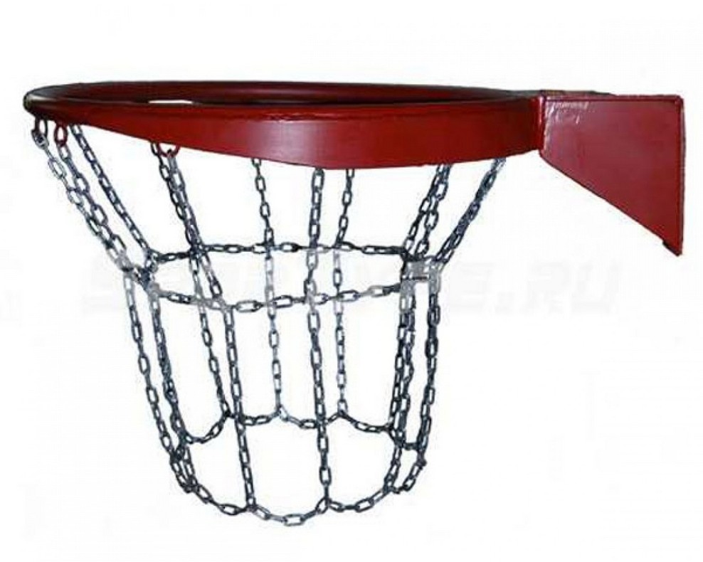 Сетка баскетбольная из цепей, антивандальная, металлическая ПрофСетка 9090-08 шт. - фото 1