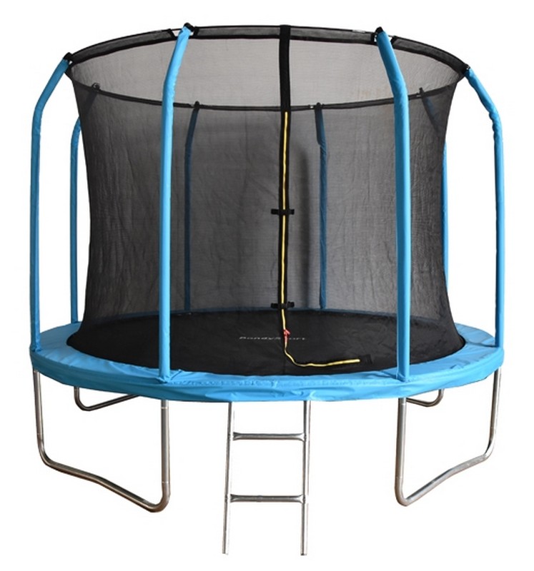 фото Батут bondy sport 12ft 366 см с сеткой и лестницей (синий) bs12ftbl