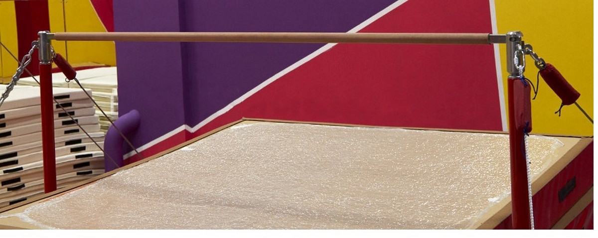 Брусья Олимпийские женские, с углепластиковыми жердями, профессиональные Гимнаст П.03 1200_478