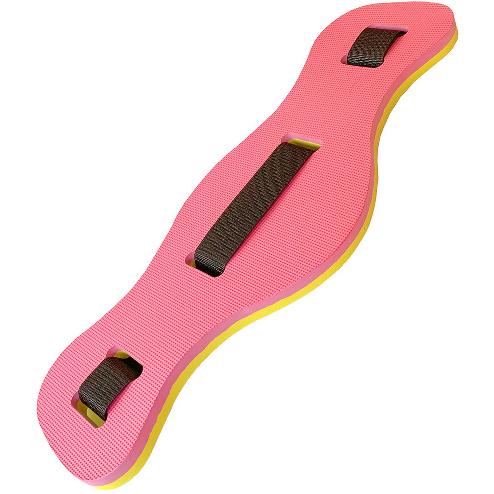 фото Пояс страховочный для аквааэробики sportex 2-х цветный, 62х22х2,3см e39341 желто\розовый