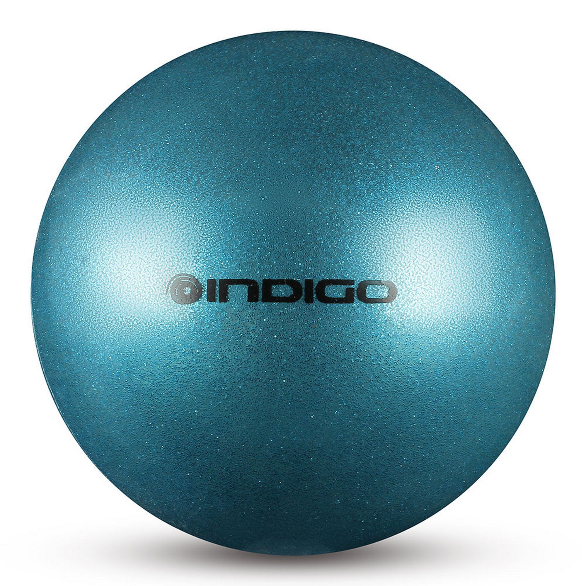 Купить Мяч для художественной гимнастики d15см Indigo ПВХ IN119-LB голубой металлик с блестками,