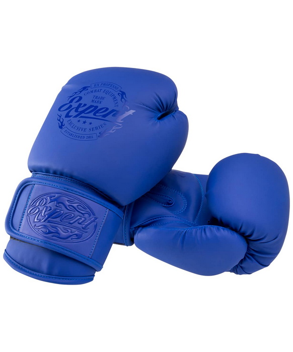 фото Перчатки боксерские expert bgs-v012 , синий, 12 oz