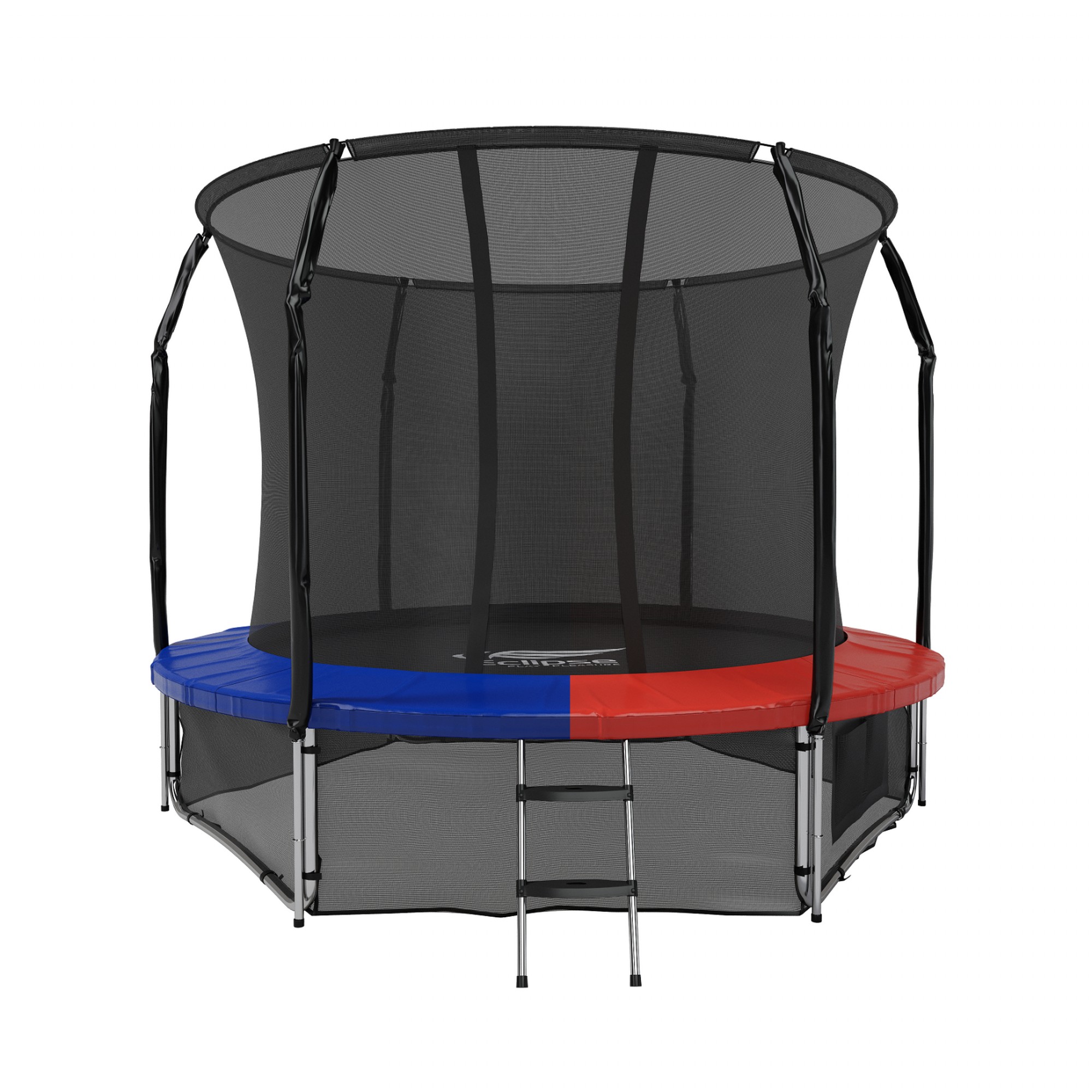 фото Батут с защитной сеткой eclipse space twin blue/red 10ft