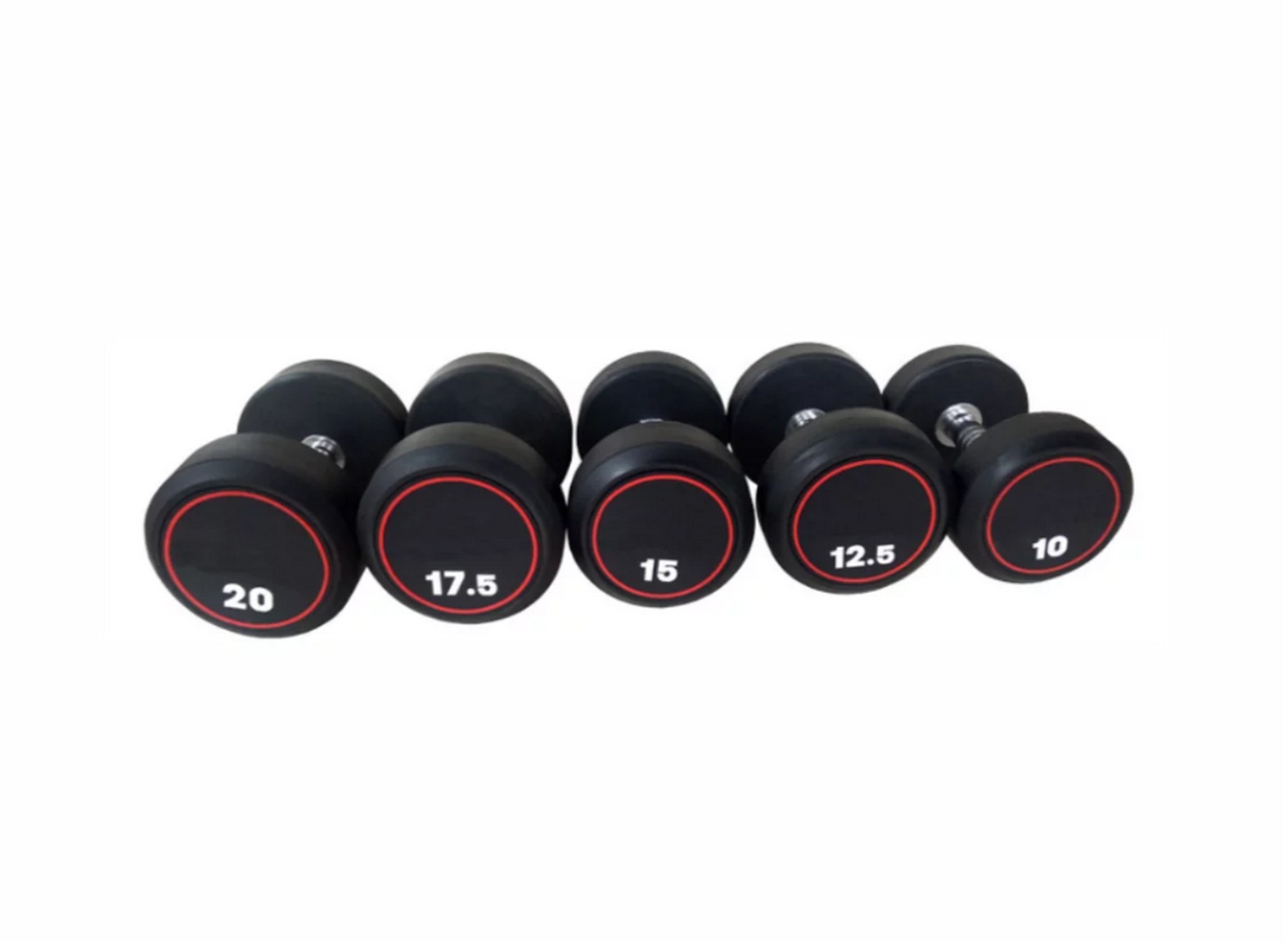 фото Круглые обрезиненные гантели. ряд от 42,5 до 50 кг ultragym