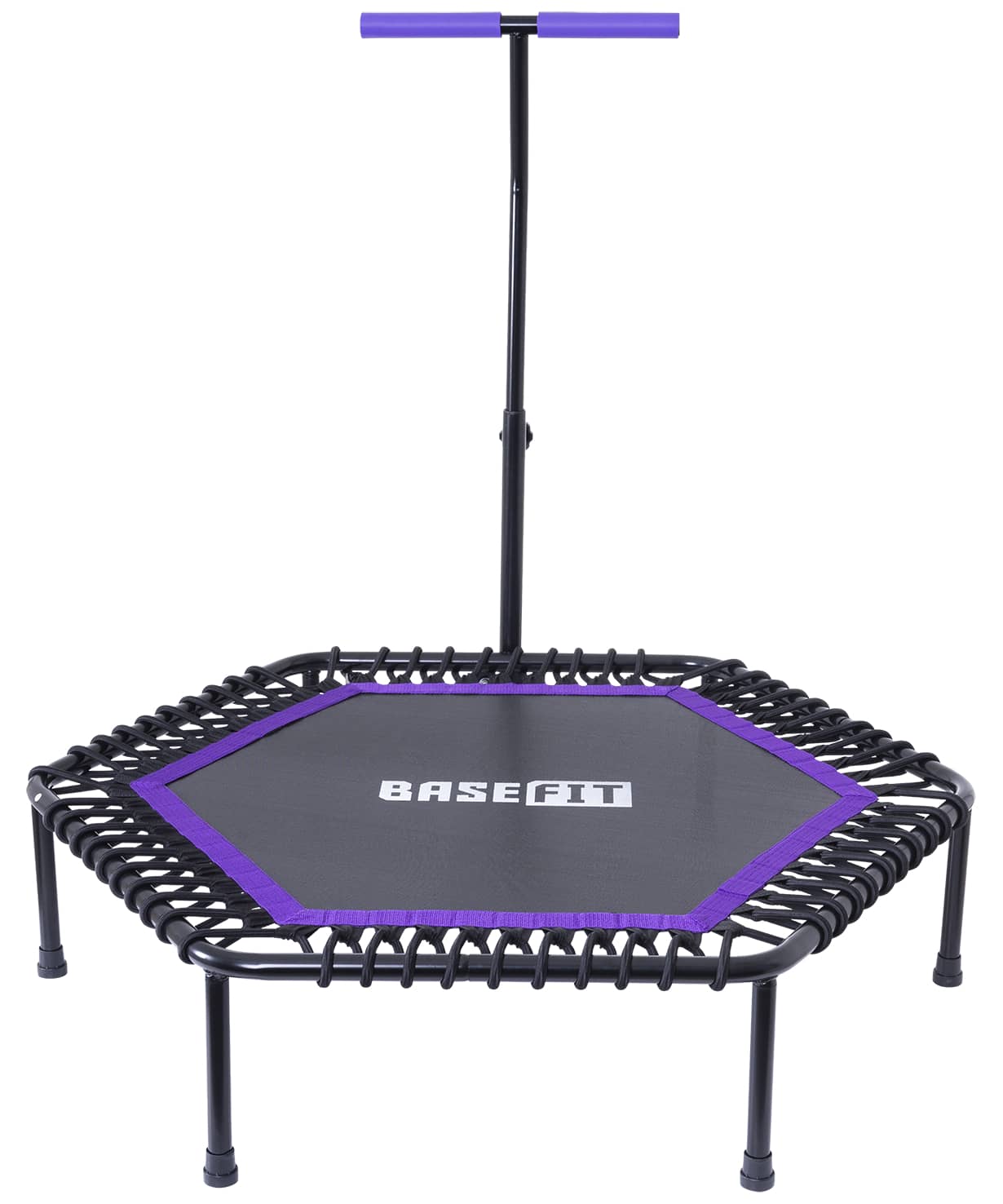 фото Батут basefit tr-401 101 см с держателем, фиолетовый