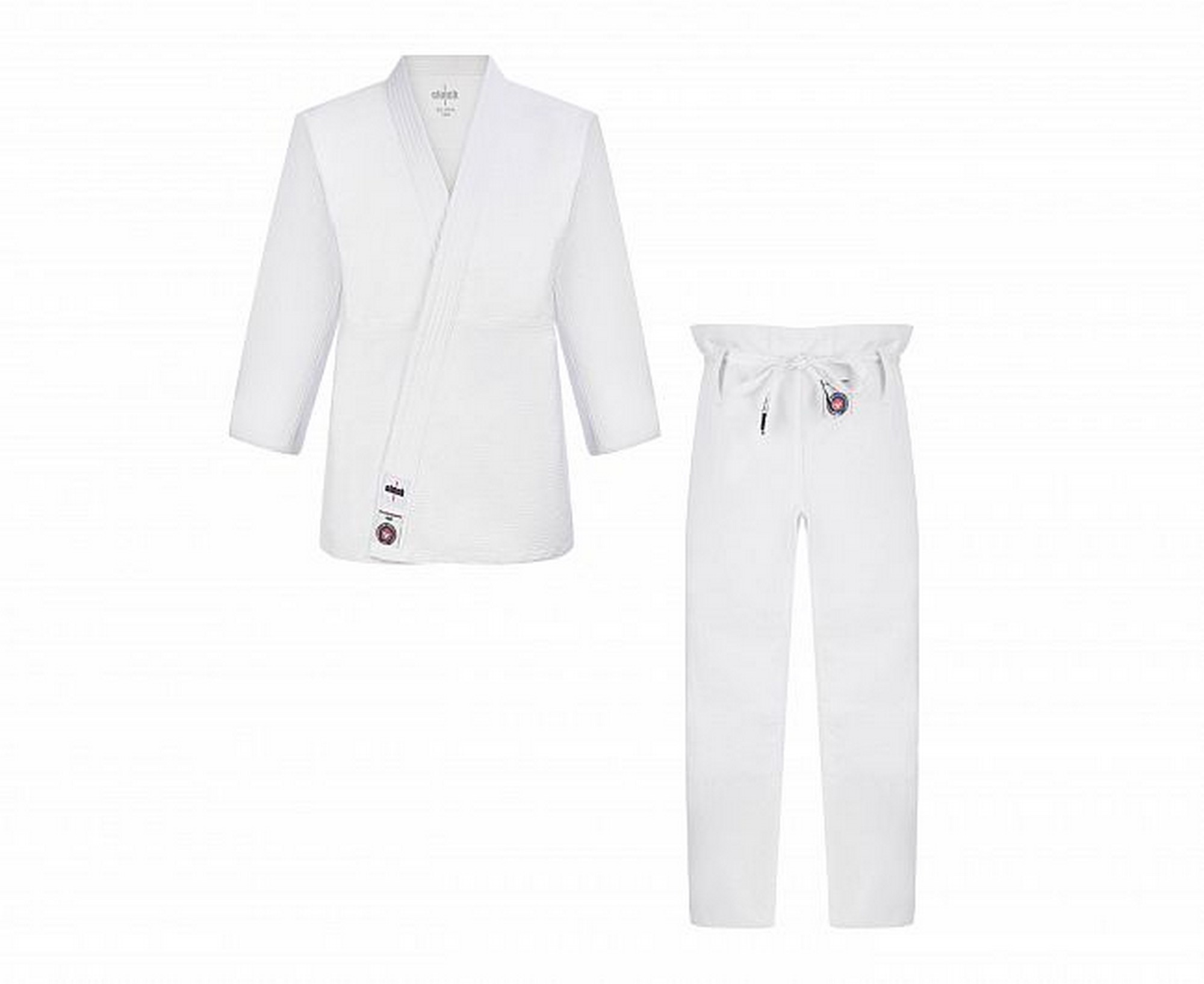 Кимоно для дзюдо подростоковое Clinch Judo Silver FDR C333 белый 2000_1634