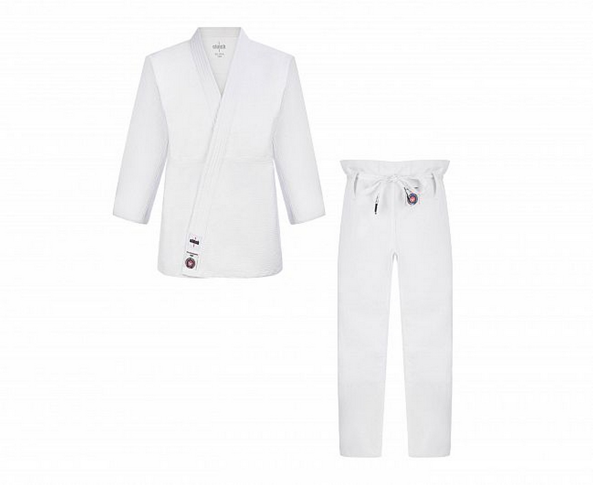 Кимоно для дзюдо подростковое Clinch Judo Silver FDR C333 белый 2000_1634