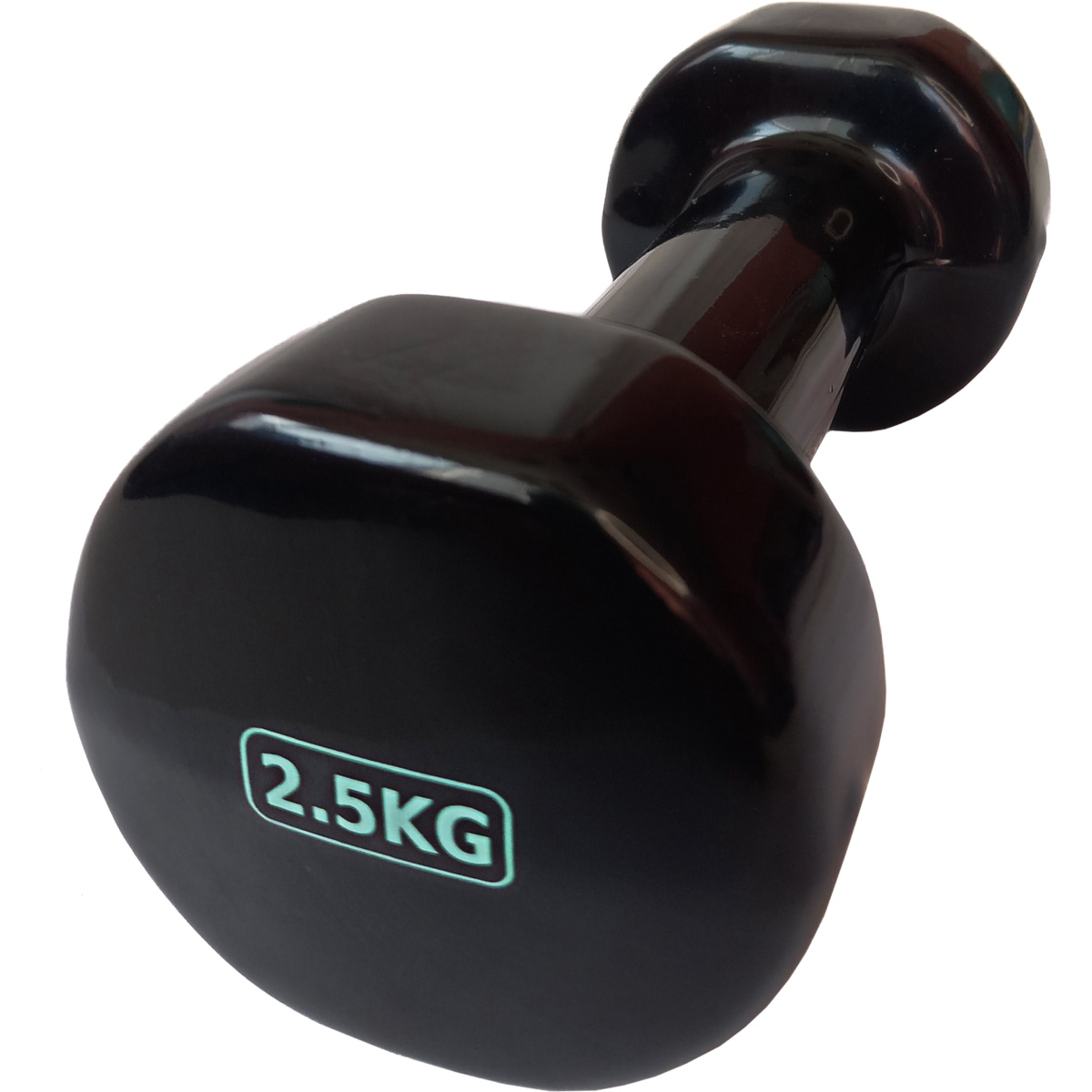 Гантель виниловая 2,5 кг (черная) Sportex HKDB115-2.5 1200_1200