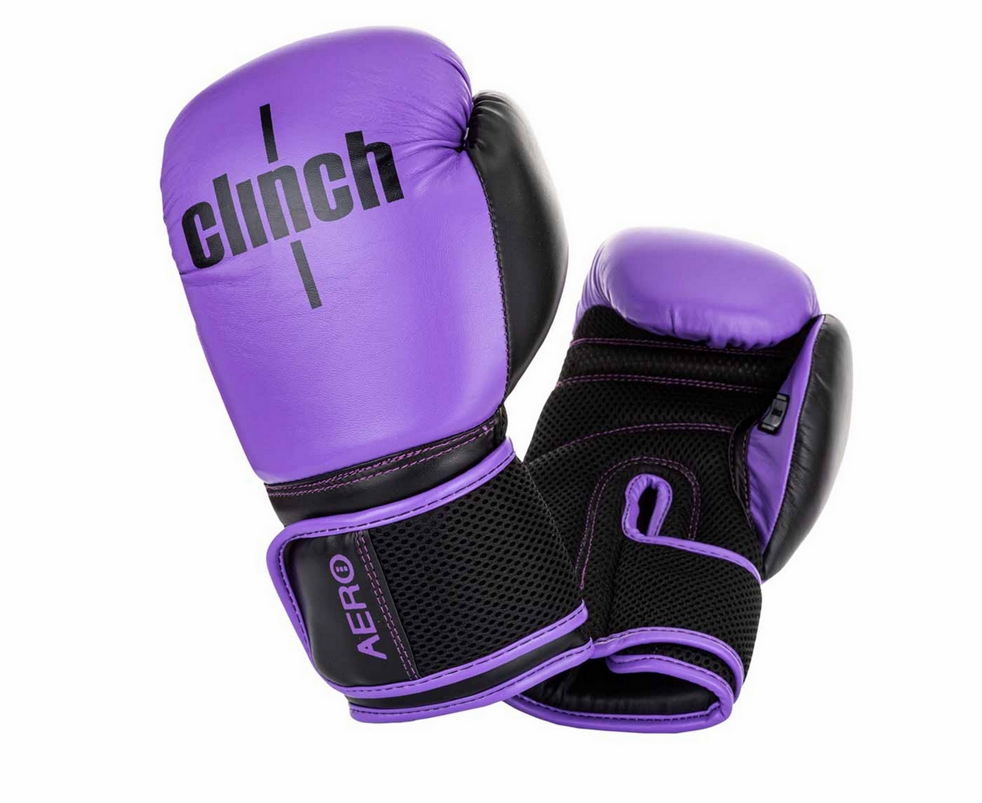 Перчатки боксерские Clinch Aero 2.0 C136 фиолетово-черный 2000_1635