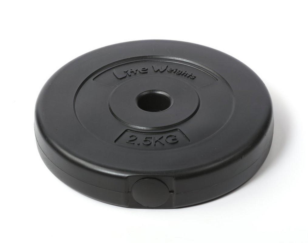 Диск пластиковый Lite Weights d26мм 2,5кг 1082LW черный
