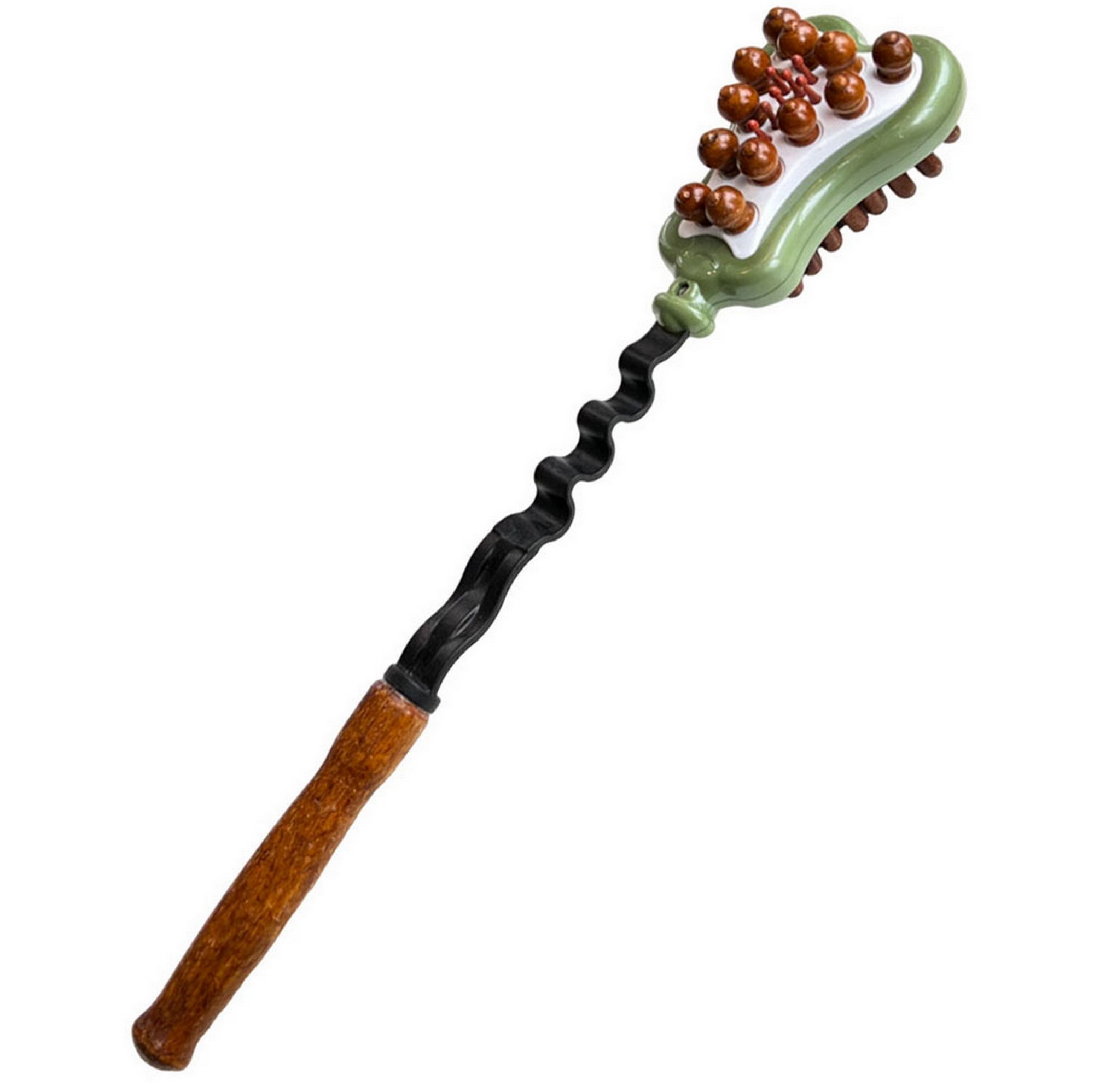 фото Массажер палка - гитара sportex в сетке (154-002) e40356-2 зеленый