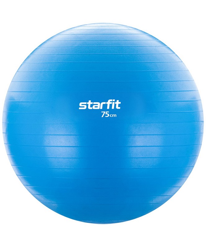 

Фитбол Starfit 75см без насоса (антивзрыв) GB-104 голубой