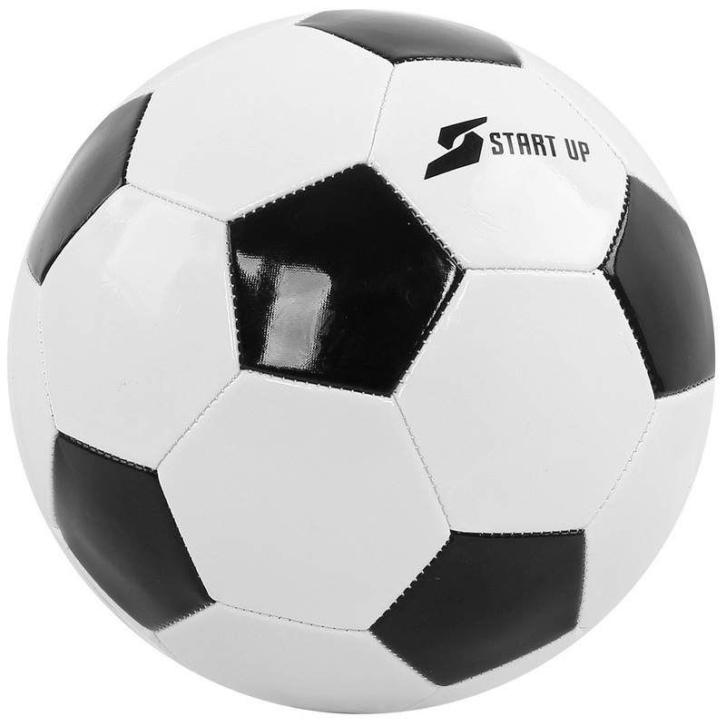 Купить Мяч футбольный для отдыха Start Up E5122 р.5 белый-черный,