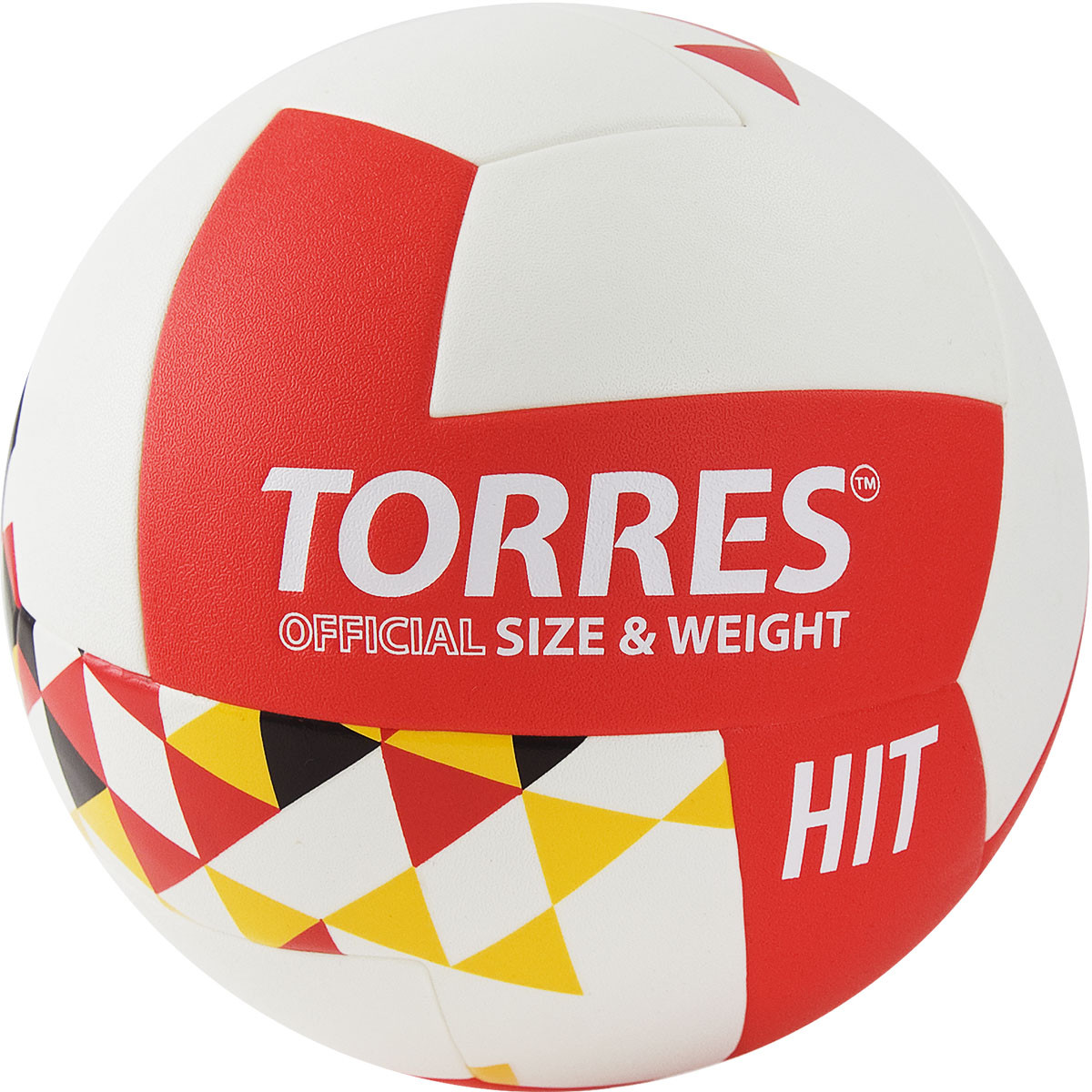 Купить Мяч волейбольный Torres Hit V32055 р.5 бело-красно-мультколор,
