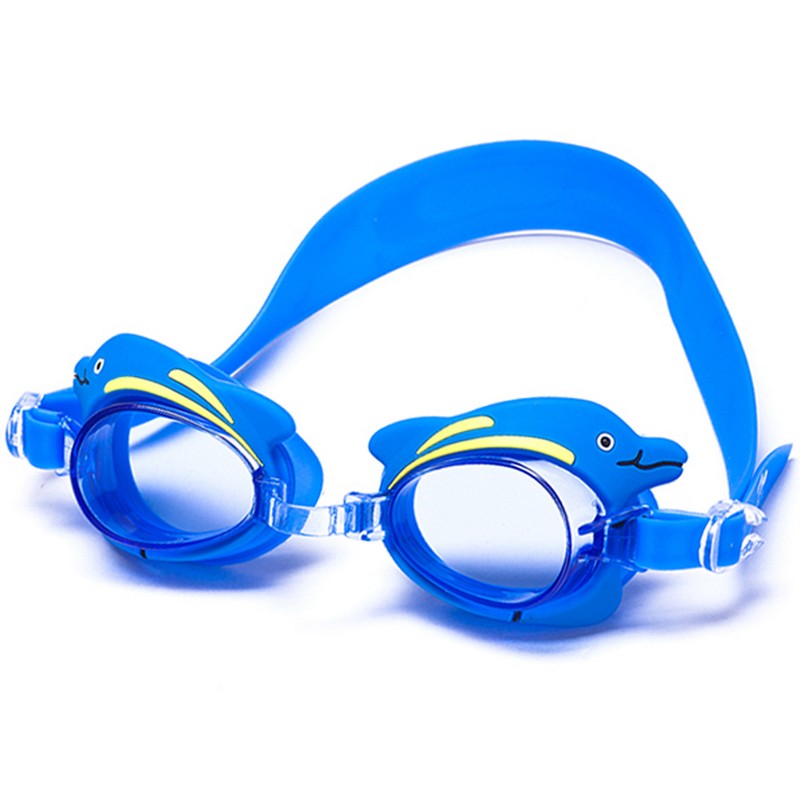 Очки для плавания детские Larsen Дельфин DR-G1713 синие 800_800