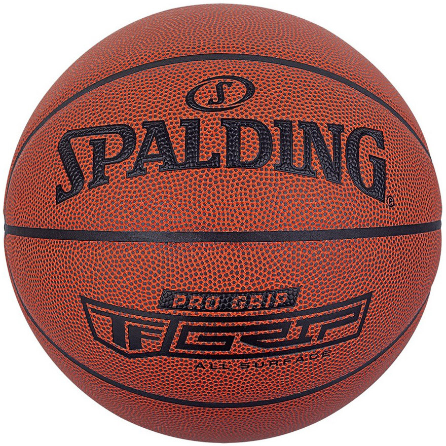 Купить Мяч баскетбольный Spalding Pro Grip 76874z, р.7, композит. кожа (ПУ) коричневый,