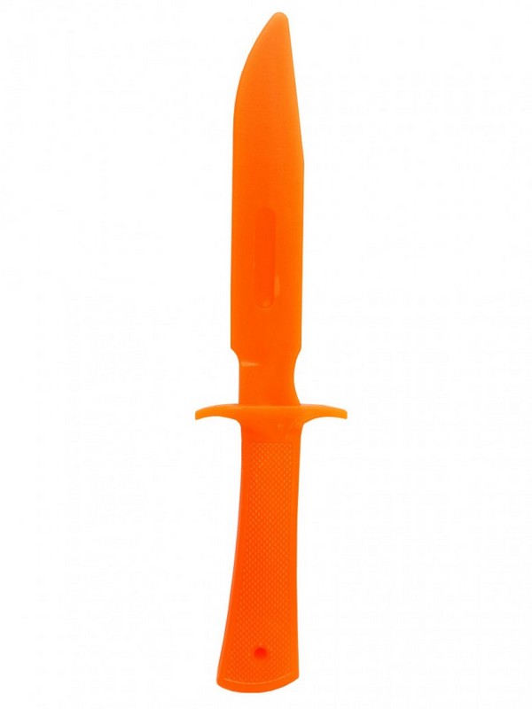 Купить Нож односторонний твердый МАКЕТ НОЖ-2Т оранжевый, NoBrand