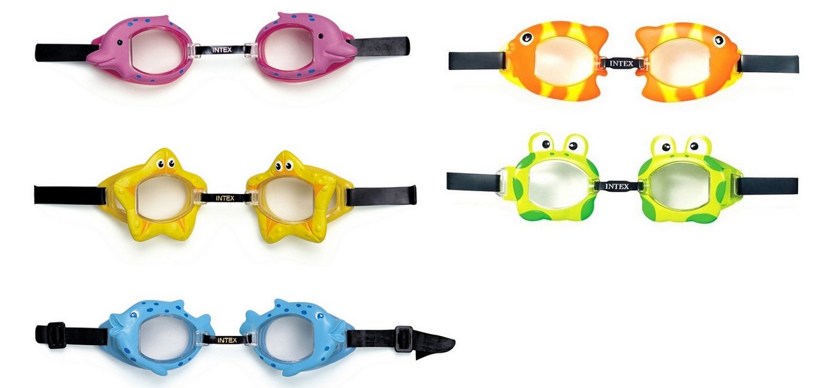 Купить Детские очки для плавания Intex Fun 55603,