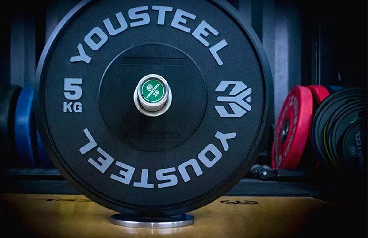 Диск 5кг YouSteel Training PRO черный 1200_778