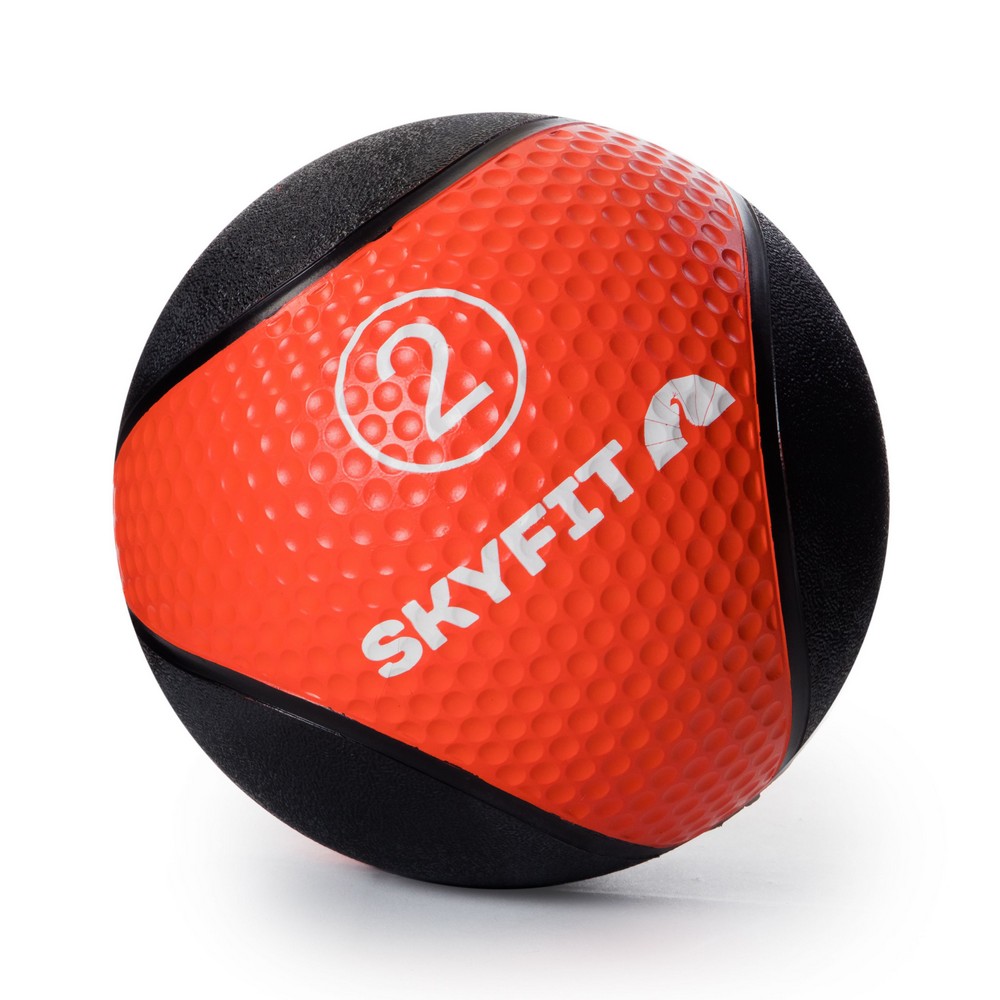 фото Медицинский мяч 2 кг skyfit sf-mb2k черный-красный