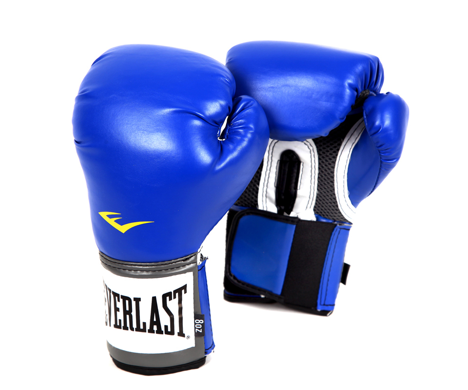 фото Перчатки тренировочные everlast pu pro style anti-mb youth 2208yu синий