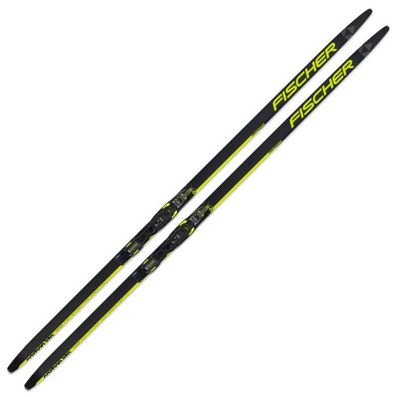 Лыжи беговые Fischer Carbonlite CL Jr. IFP N59022 желтый\черный 800_800