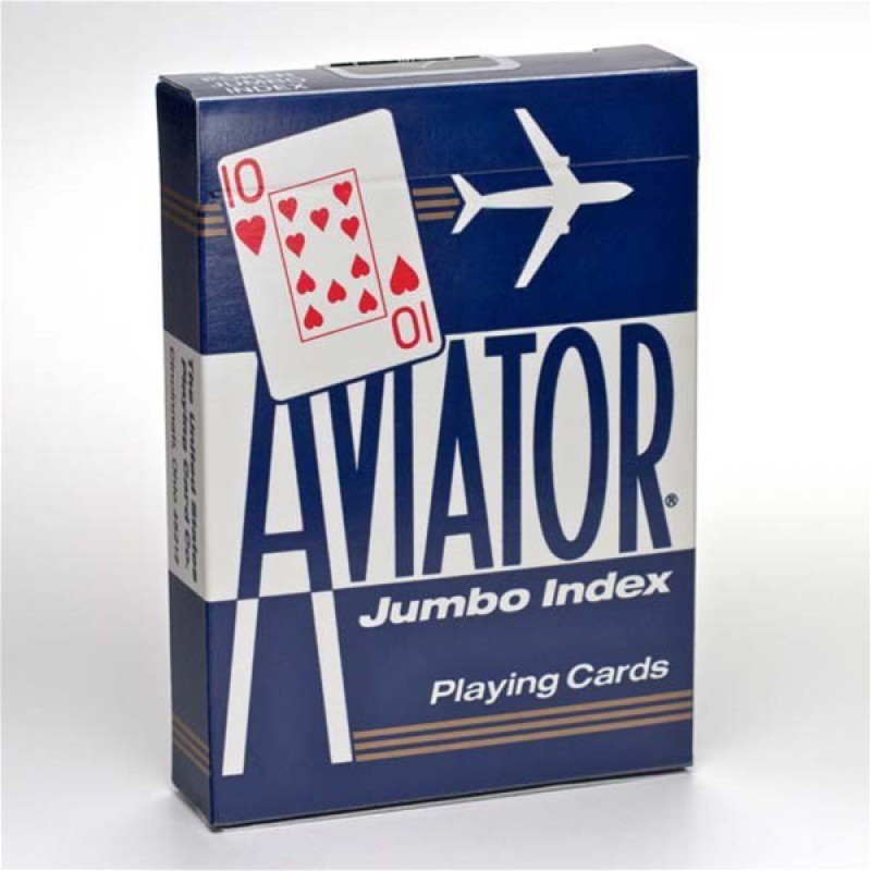 

Карты Аviator Jumbo Index Red Blue, синяя рубашка 1000876-blue