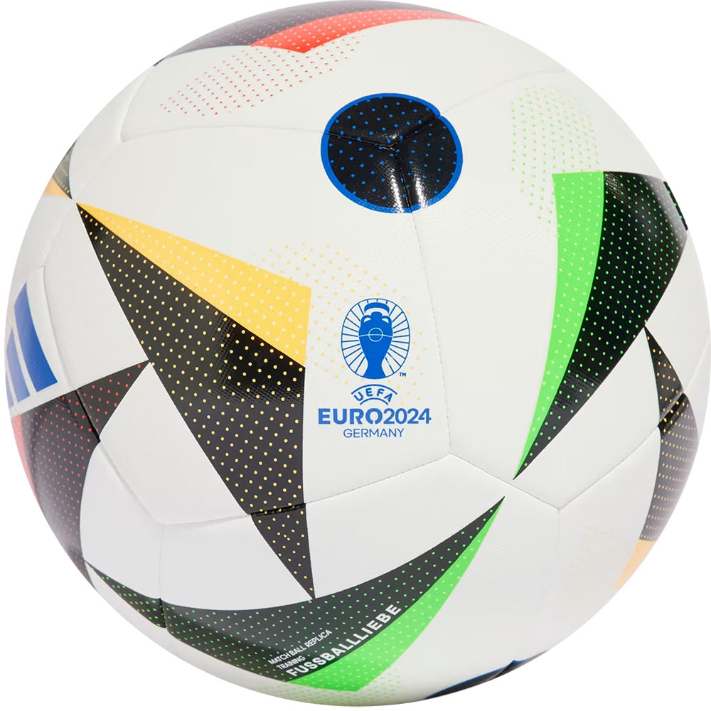 Мяч футбольный Adidas Euro24 Training IN9366, р.4, 12п, ТПУ, маш.сш, мультиколор - фото 1