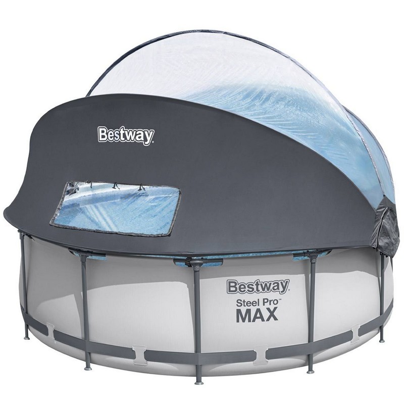 Каркасный бассейн Bestway Steel Pro Max 366x100 см (фильтр, лестница, навес) 5619N 800_800