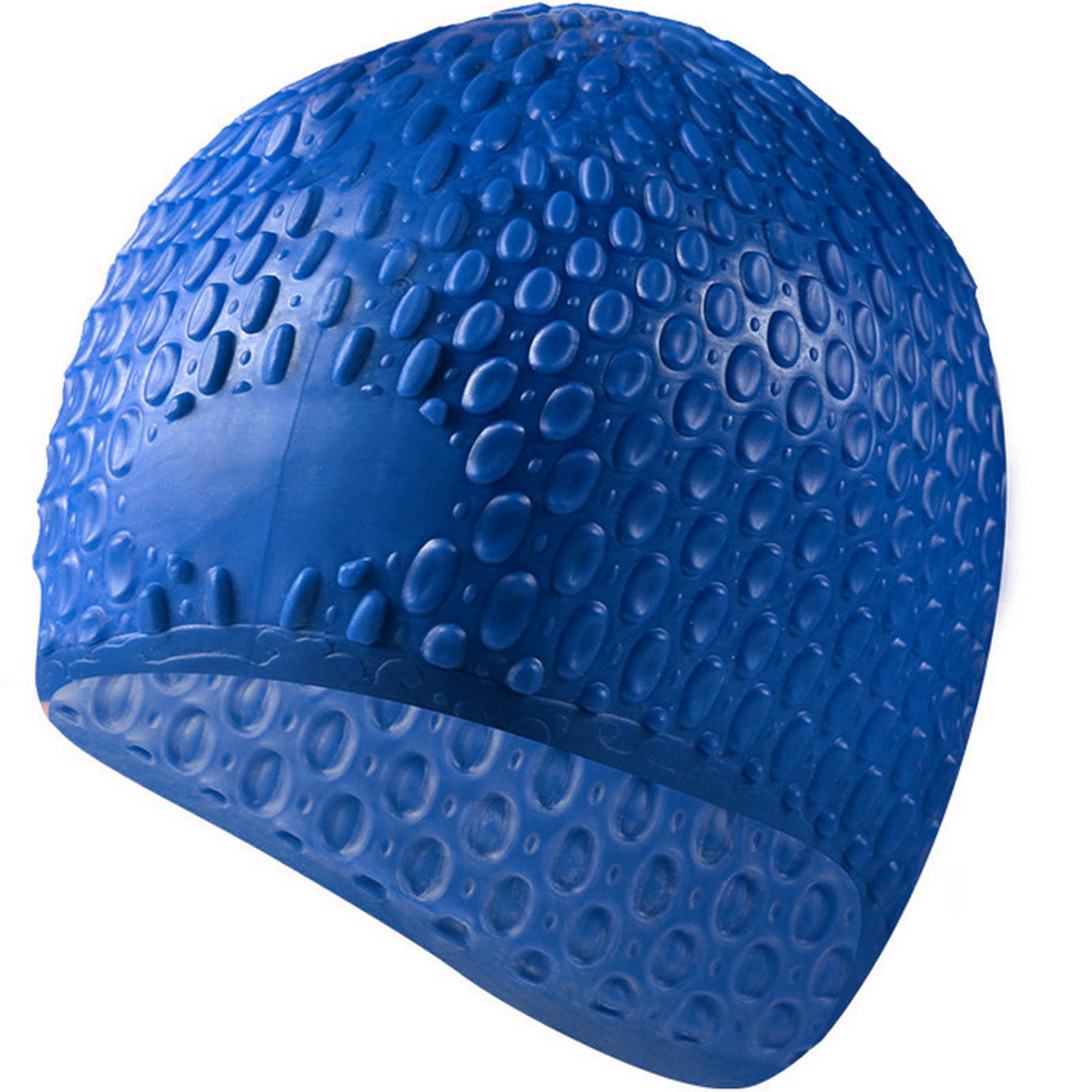 Шапочка для плавания Sportex силиконовая Bubble Cap B31519-1 синий,  - купить со скидкой
