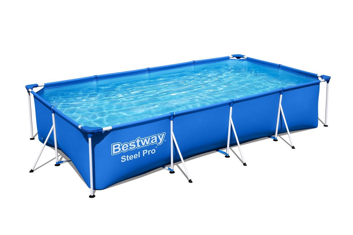 Купить Каркасный бассейн прямоугольный 400х211х81см Bestway Steel Pro 56405,