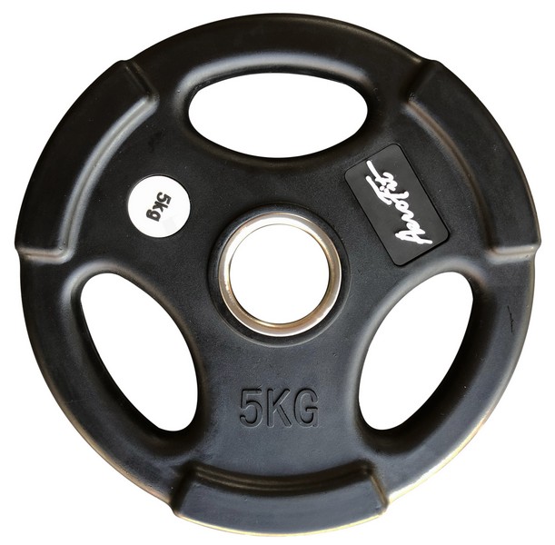Олимпийский обрезиненный диск AeroFit 51мм AFP074/M-5KG 611_600