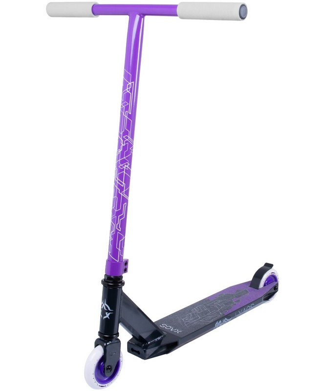фото Самокат трюковый xaos prism 100 мм, purple