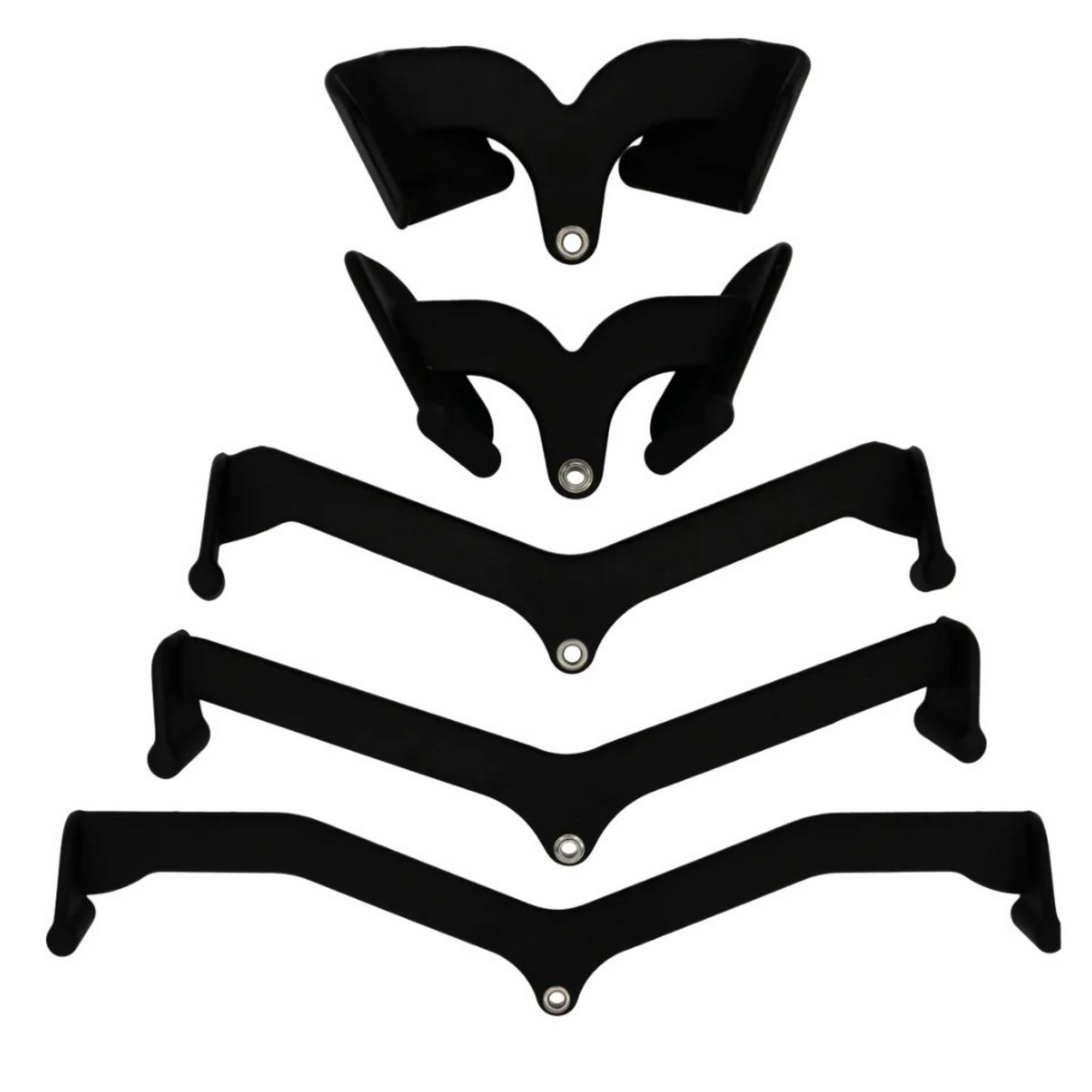 Набор рукояток для тяги, 5 шт Bronze Gym BGHSET5 2000_2000