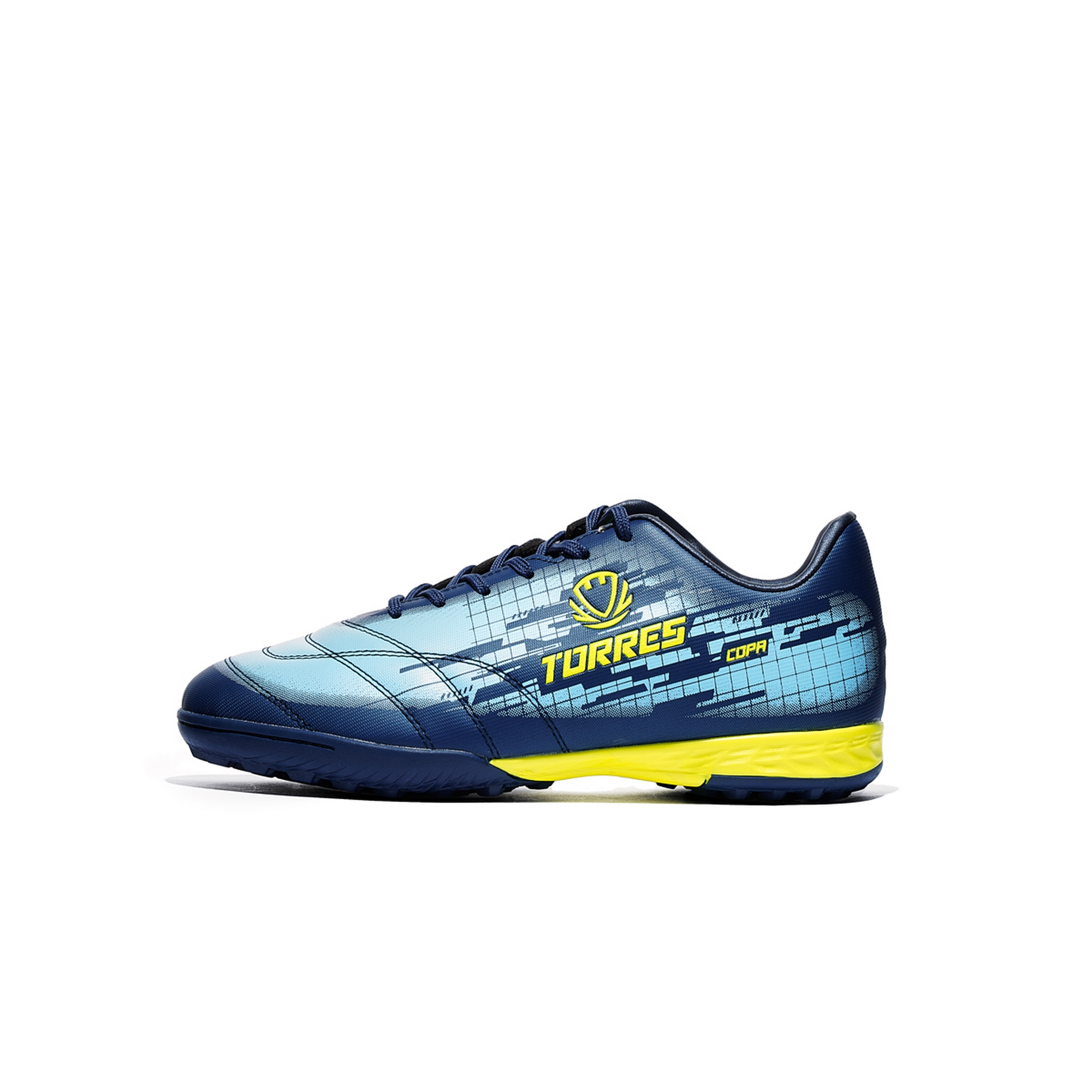 Бутсы футбольные (многошиповки) детские Torres COPA KID TS234238-736 сине-голубой 2000_2000