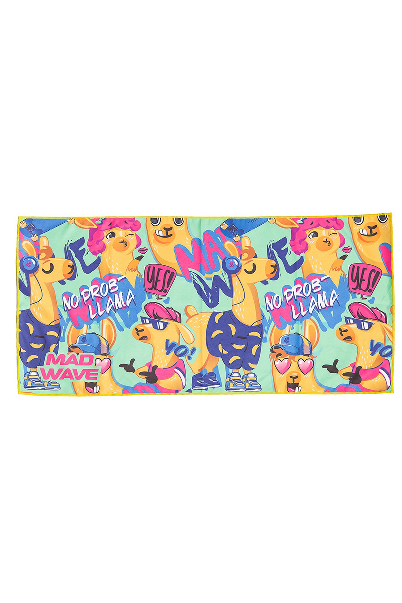 Полотенце из микрофибры Mad Wave Microfiber Towel LLAMA M0761 03 1 16W зеленый