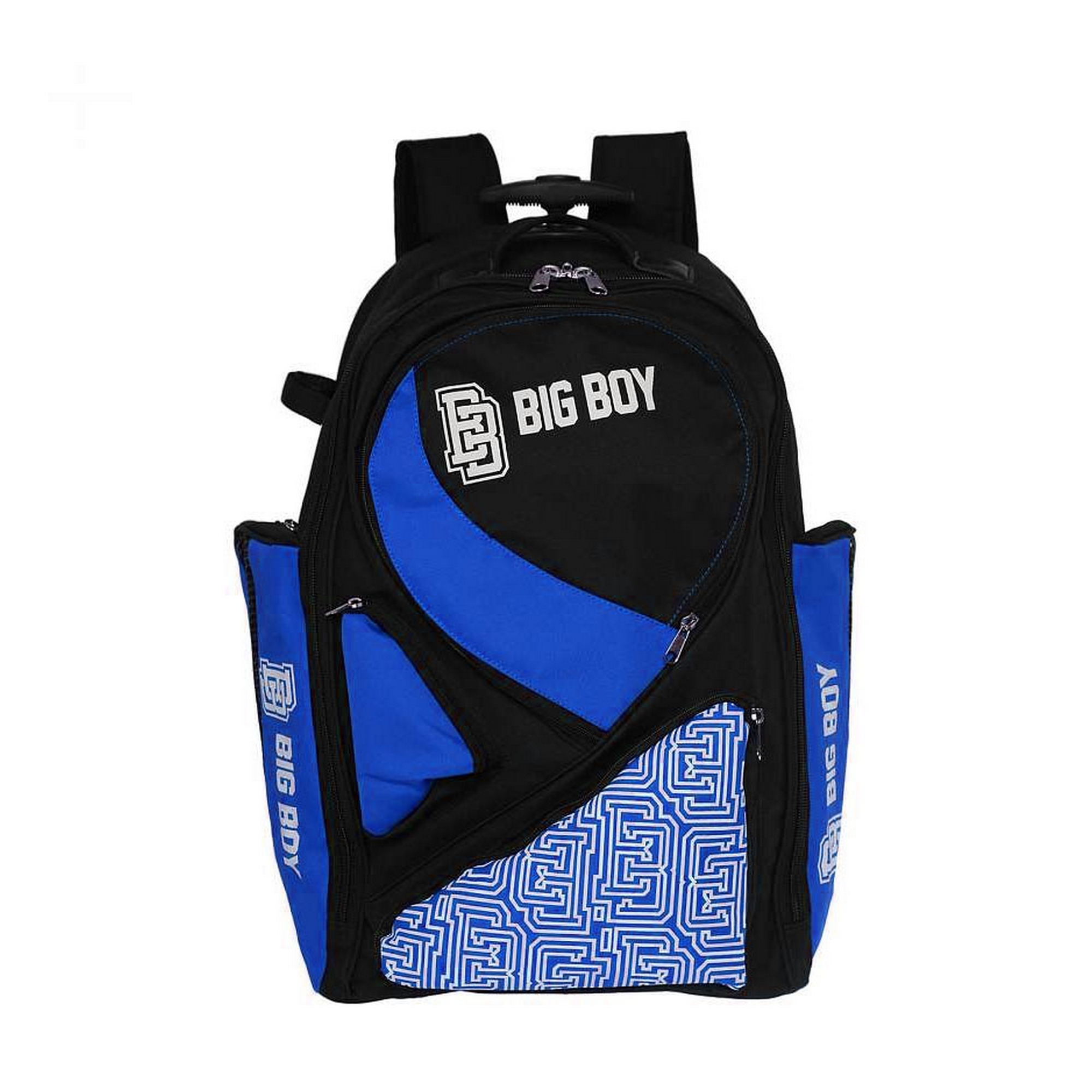 Рюкзак на колесах Elite Line Junior, полиэстер Big Boy BB-BACKPACK-EL-BL черно-сине-белый - фото 1