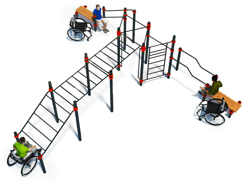 Купить Комплекс для инвалидов-колясочников Advanced Super W-7.01 Hercules 5203,