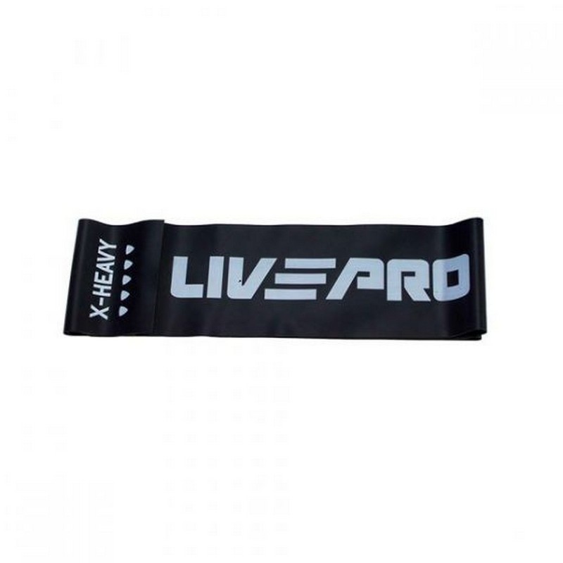 Ленточный амортизатор Live Pro Latex Resistance Band LP8415-XH\XH-BK-02 черный