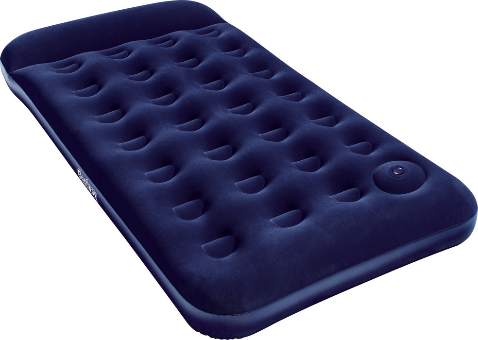 Купить Надувной матрас Bestway Easy Inflate Flocked Air Bed(Twin) 188х99х28 см, вст. ножной насос 67224,