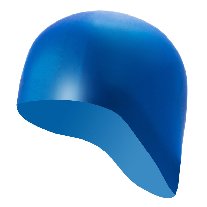Купить Шапочка для плавания Sportex силиконовая одноцветная анатомическая B31521-S (Синий),