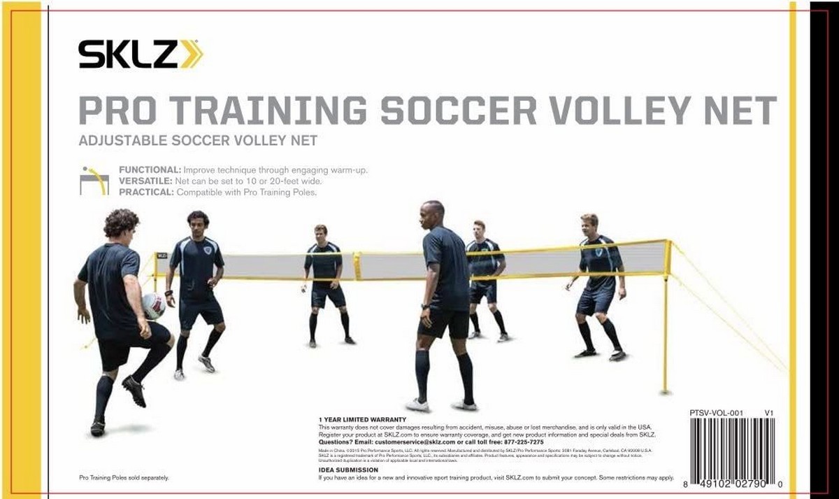 Сетка регулируемая футбольная\волейбольная SKLZ Pro training Soccer Volley 1200_713