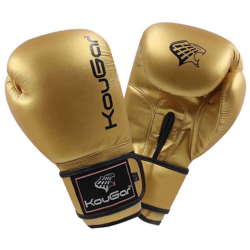 фото Боксерские перчатки kougar ko600-14, 14oz, золото