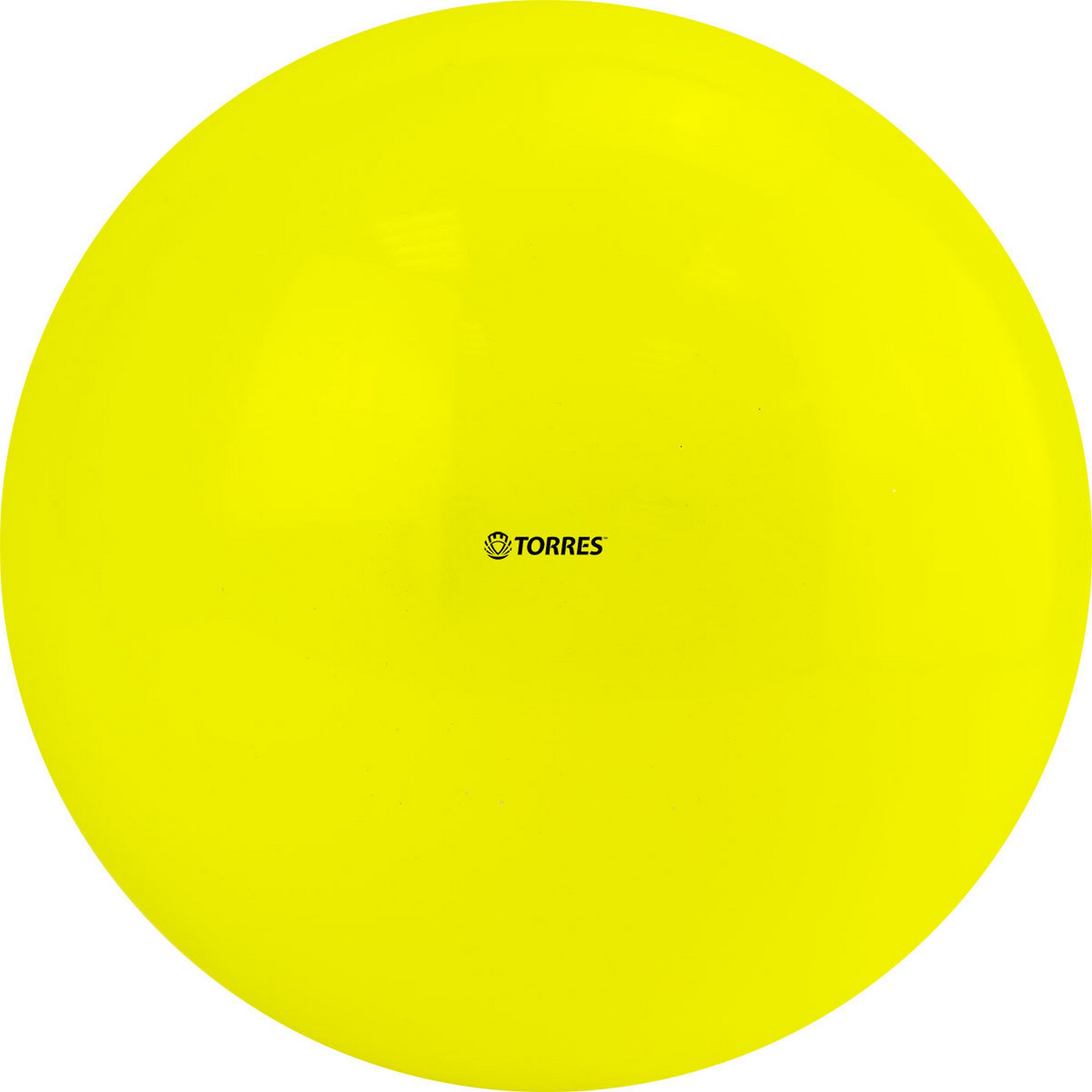фото Мяч для художественной гимнастики однотонный d15см torres пвх ag-15-06 желтый