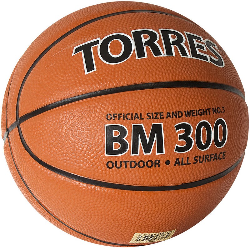 фото Мяч баскетбольный torres bm300 b02013 р.3