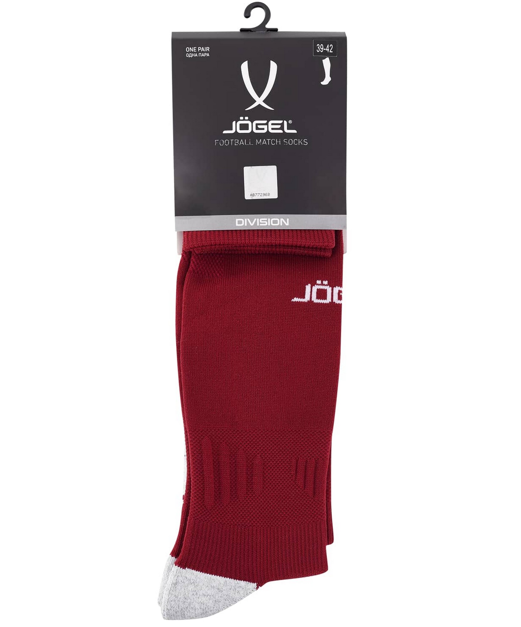 Гетры футбольные Jogel Match Socks, гранатовый 1663_2000