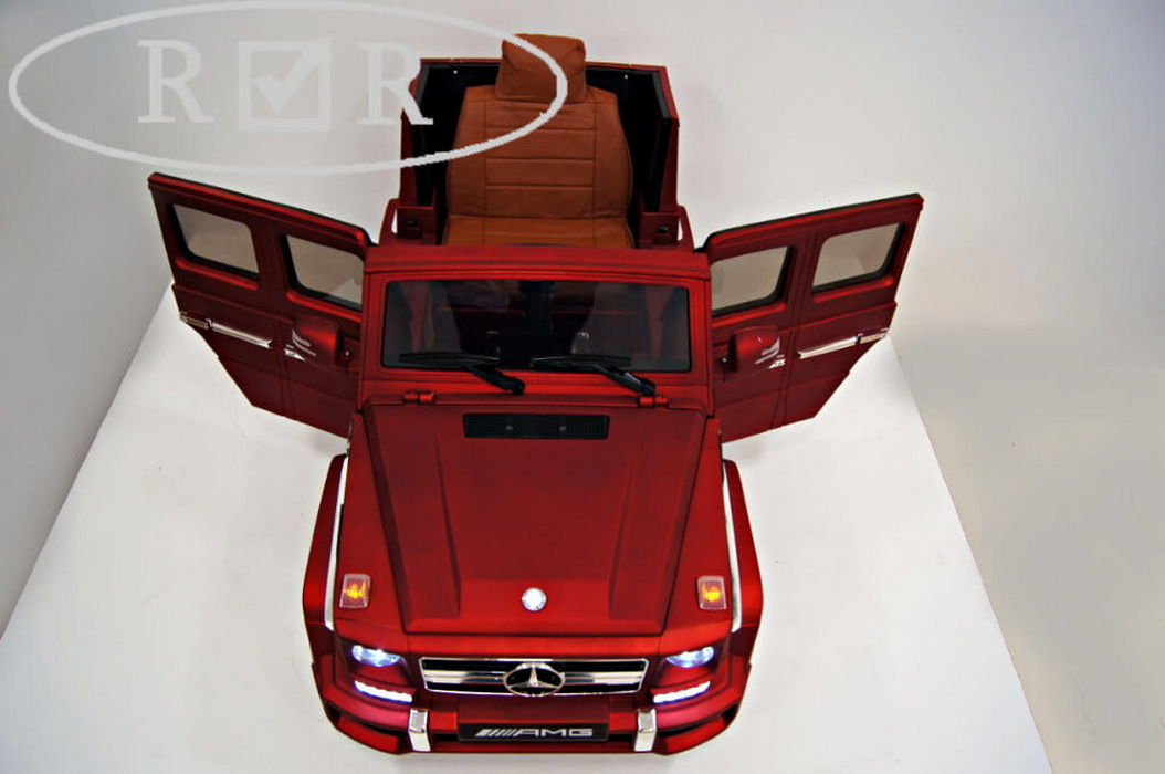

Электромобиль RiVeR-Toys Mercedes-Benz G63 (лицензия) вишневый глянец с ДУ