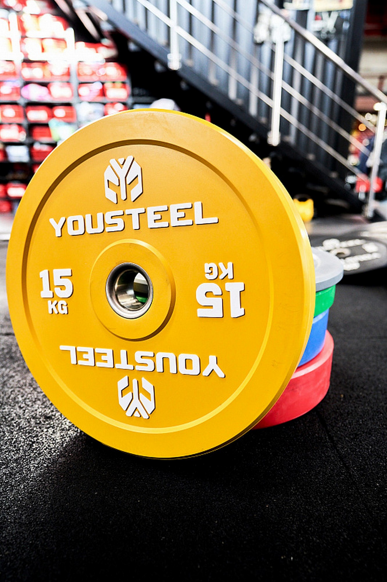 Диск 15кг YouSteel EVO Bumper Plate желтый